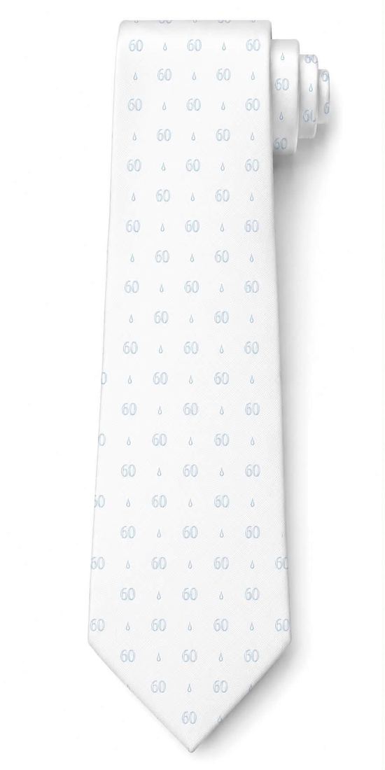 Heart Print Silk Tie II