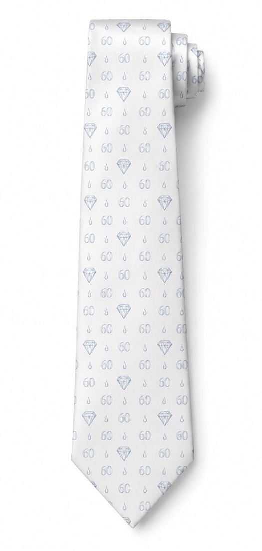 Heart Print Silk Tie
