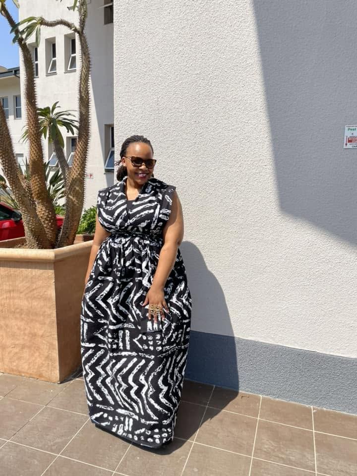 Monochrome Print Dress