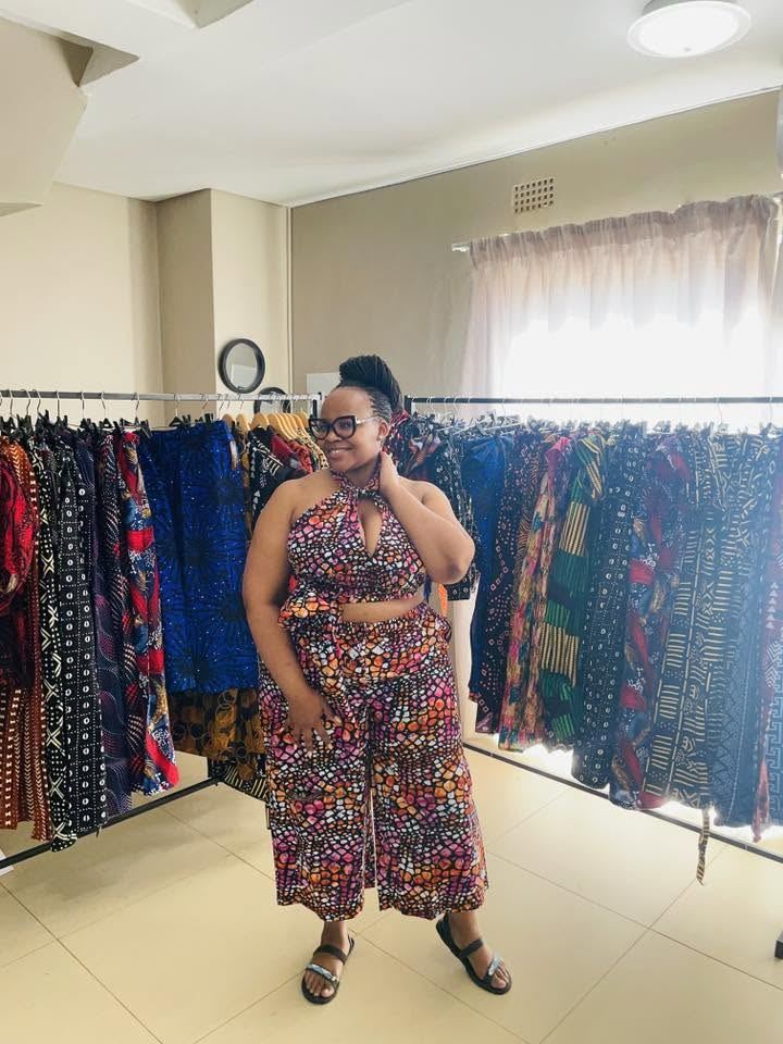 Colorful Halter Dress