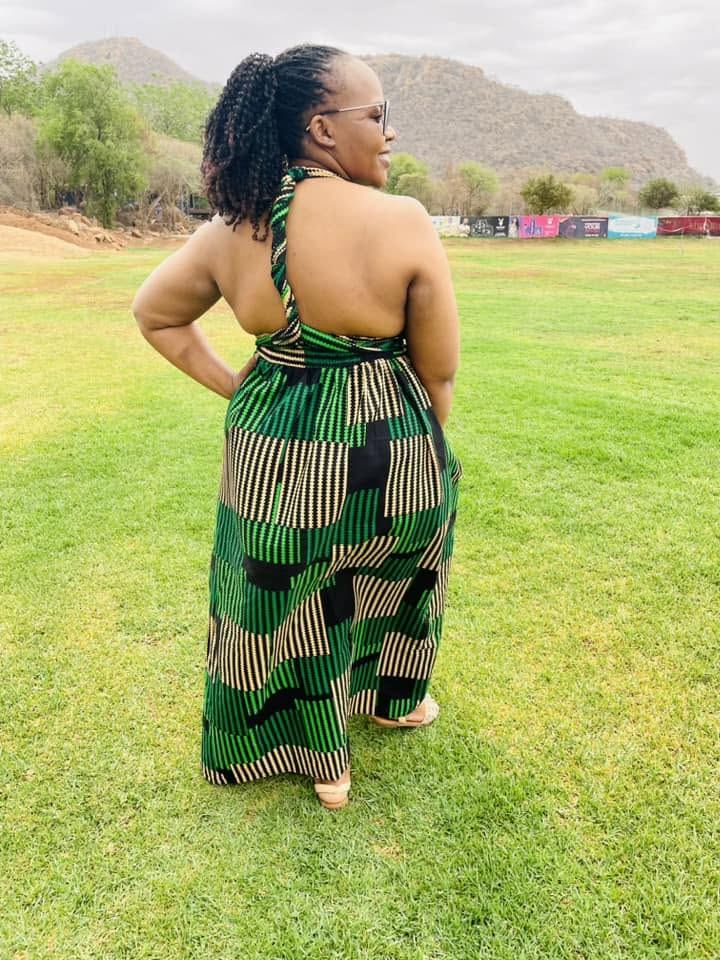 Green Print Outfit
